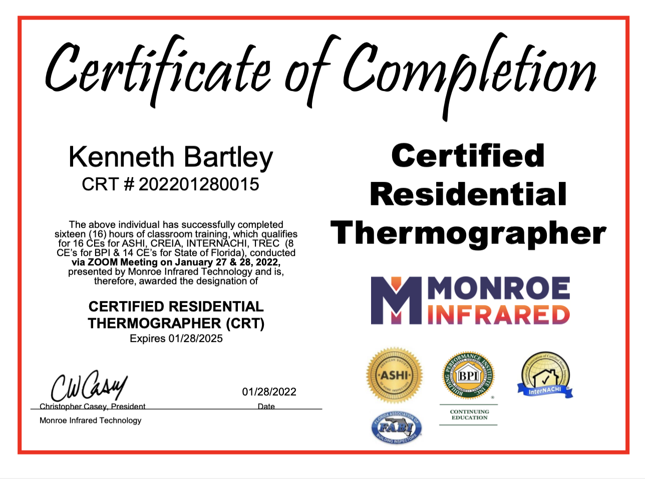 Thermal Imaging Professional Home Inspections • Home Inspector